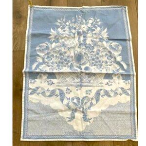 Vintage LEJACQUARD FRANCAIS PRIMROSE BORDIER HAND TOWEL Framed FRANCE